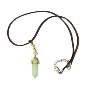 Crystal Pendant Necklace (Bronzite Gemstone)