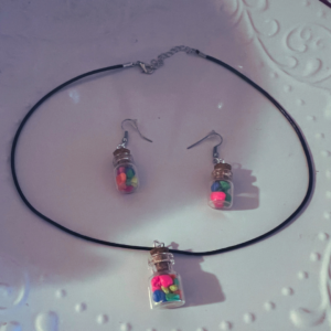 Mini- Jar Earring and Necklace Set